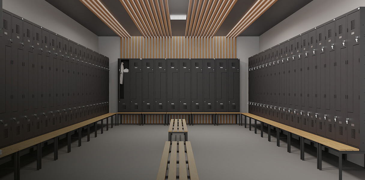 Wizualizacja szaf metalowych Malow dostępnych na pozmebel.pl